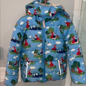 GUC Mini Boden Red Riding Hood Puffer Coat, size 4/5